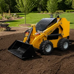 S380实车场景-园林绿化 380kg Wheel Skid-Steer Loader