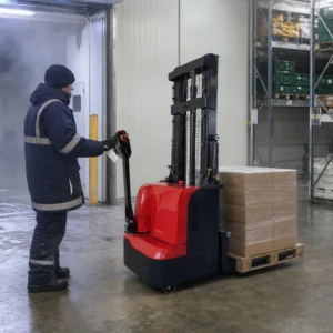 Double Lift Fully Electric Walking Stacker